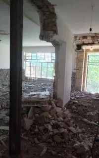 تخریب از هرنوع که باش جای لوله اب و فاضلاب