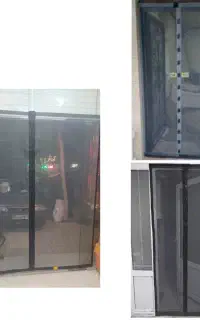 تولید پرده های توری و پلاستیکی تحویل یکروزه