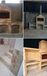 کاشی کاری و لکه کاری و شومینه وکبابپز