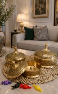 شکلات خوری برنجی هندی عطائی برنز