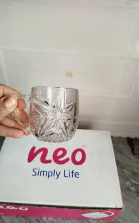 استکان چایخوری دو دست همراه کارتن