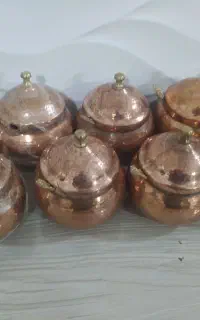 ۹عدد قدان کوچک با قاشق قدیمی همشو باهم میفروشم