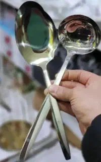 کفگیر و ملاقه  قاشق خورشت استیل نگیر