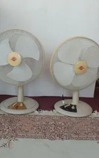 دو دستگاه پنکه رومیزی