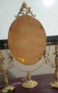 آیینه شمعدان قدیمی