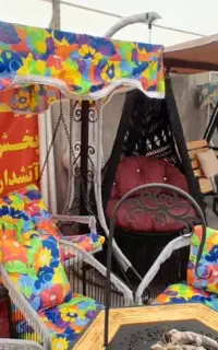 تاب باغی  و سایه بان آتشدان مدل آرسام کد lsh3u8