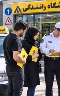 آموزش خصوصی رانندگی با خودرو آموزشی امیدیه