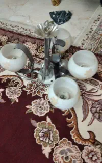 لوستر چهار حبابه تمیز