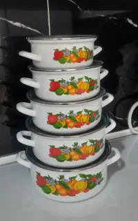 قابلمه۵تیکه لعابی و ماهیتانه روحی