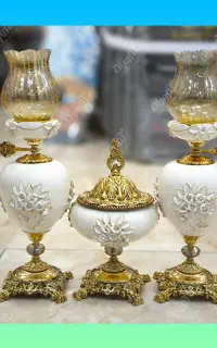 شمعدان ( شمدان چینی گل برجسته)