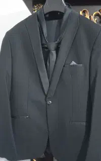 تک‌ کت مجلسی و جلیغه و کراوات مشکی