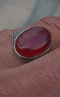 انگشترنقره کد۹۲۵عقیق امانی حدود ۷گرم