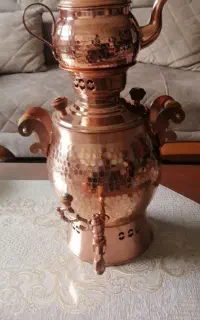 سماور و قوری رو گازی