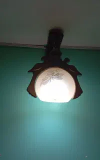 لوستر چوبی طرح کبوتر شیک و ساده