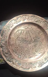 بشقاب مسی خیلی قدیمی