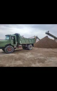 حمل مصالح شن ماسه با کمپرسی کمترین قیمت آو گلال