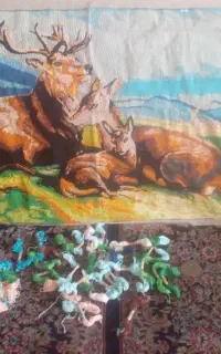 کوبلن نیم آماده به همراه نخ