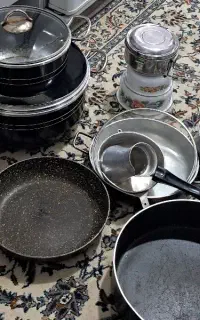 قابلمه تفلون از کوچک به بزرگ