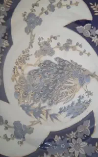 بشقاب سرمی قدیمی میوه خوریی
