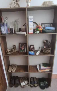 قفسه چوبی داخل خانه