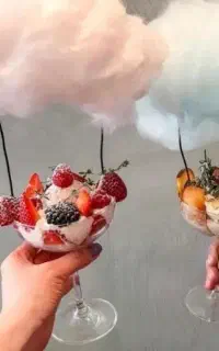 ابمیوه و شربت و کیک پذیرایی