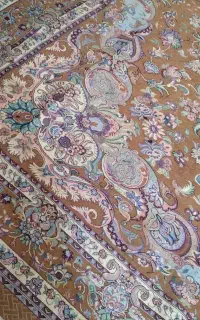 دو عدد روفرشی طلاکوب ۱۲ متری