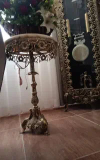 میز تلفن برنز اصل و سنگین