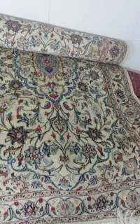 ۲ تخته فرش قدیمی دستباف کاشان