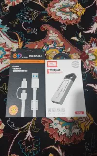 دانگل بلوتوث و کابل شارژ دو سر