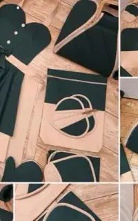 ست آشپزخانه پارچه ای عروس