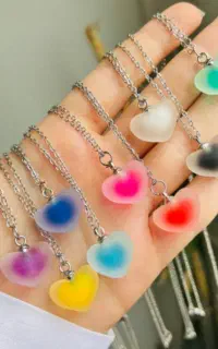 گردنبند قلب یخی