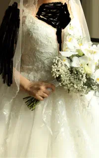 لباس عروس اروپایی با پارچه ی ترک