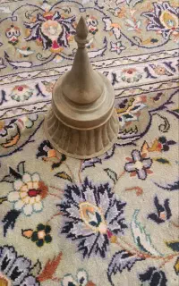 جای ادویه مسی دست ساز ارتفاع ۲۵ سانت کف ۱۵ سانت
