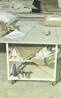 میز برش و میزکار تاشو خیاطی خانگی و حرفه ای چرخدار