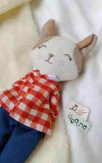 عروسک گربه پارچه‌ ای