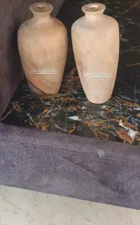 ۲ عدد  گلدان چوبی مینیمال  جنس کار چوب