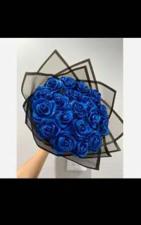 دسته گل روبانی