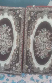 یک جفت پشتی زیپ سالم و تمیز