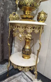 میز برنز با سماور باهم ۳۰