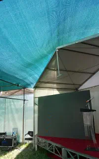 تنها تولیدکننده تور سایبان استاندارد سبز مشکی آبی