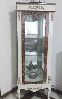 بوفه تمام چوب رنگ شیری