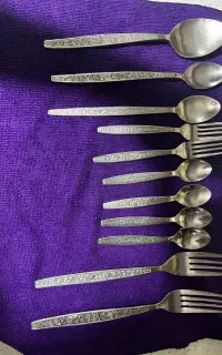 قاشق و چنگال گل ریز ژاپن