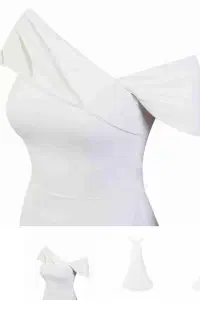 لباس ماکسی سفید مجلسی