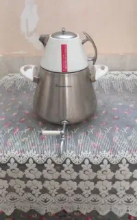 کتری استیل شیرداربا قوری