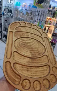 تخته سرو چوبی ضد آب سینی مزه