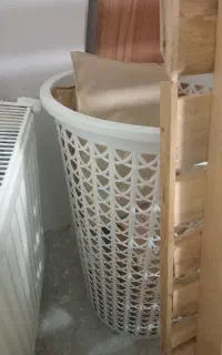 سبد لباس سفید ارتفاع ۷۰