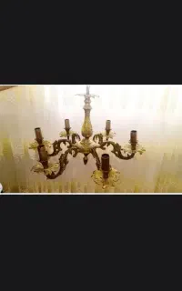 ۳ تا لوستر با ۳ تا دیواری برنز