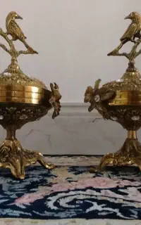دو عدد شکلات خوری برنز