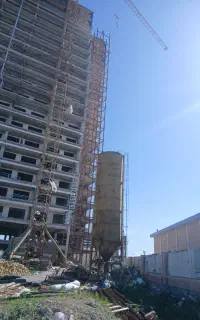 استاد کار بنا به همراه کارگر