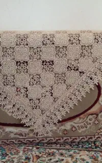 پشتی گل برجسته با رویه